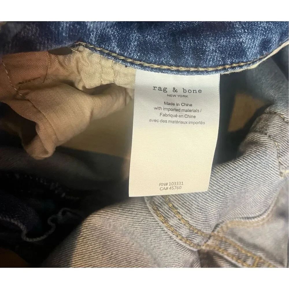 Rag & Bone classic denim jeans size 31x32 - Picture 10 of 10